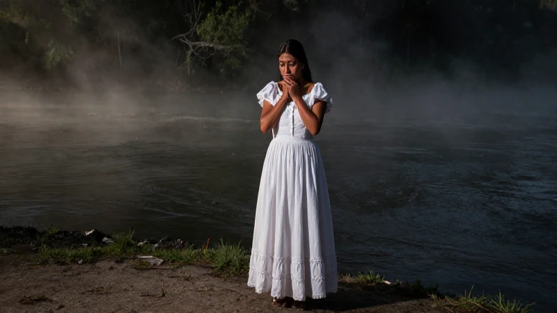 Descubre los Mitos y Leyendas Fascinantes de San Luis Potosí 3 La Llorona, espectral y triste, junto al río
