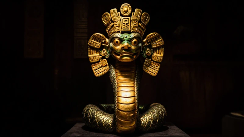 Mitos y Leyendas de Tlaxcala: Historias que Sorprenden 5 Guerrero náhuatl bajo la luz dorada
