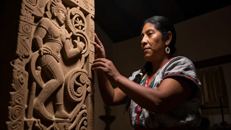 Leyendas de Zacatecas: Descubre los MITOS MÁS FASCINANTES 3 Artesana zacatecana, tallado antiguo, iluminación dramática