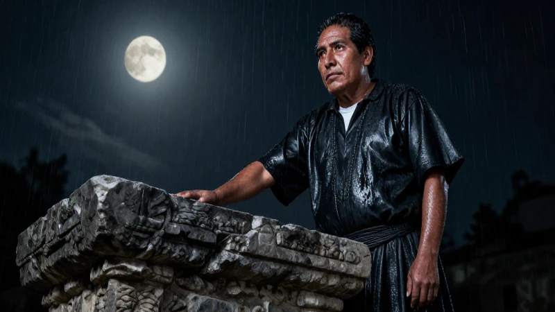 Leyenda DEL PADRE SIN CABEZA - MISTERIOS de Costa Rica 3 Sacerdote mestizo en altar bajo la luz lunar