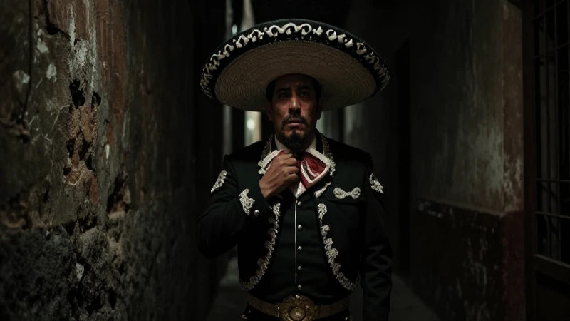 Callejón del Diablo: Misterios y Historias Increíbles 3 Hombre mexicano en callejón, estilo film noir