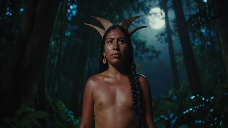 Transformación Nahual en bosque fantástico y místico