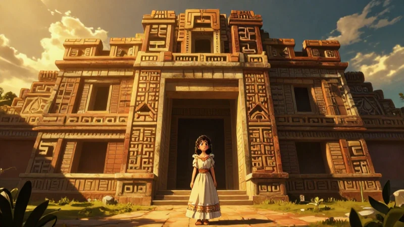 Leyendas PURÉPECHAS: Descubre la MAGIA de La Princesa 8 Princesa en arquitectura purépecha fantástica y dorada