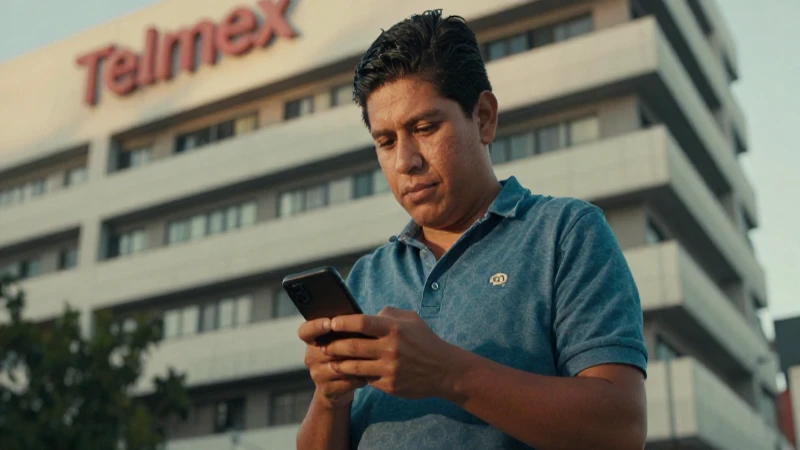 Mexicana, mestiza, con smartphone, luz cálida