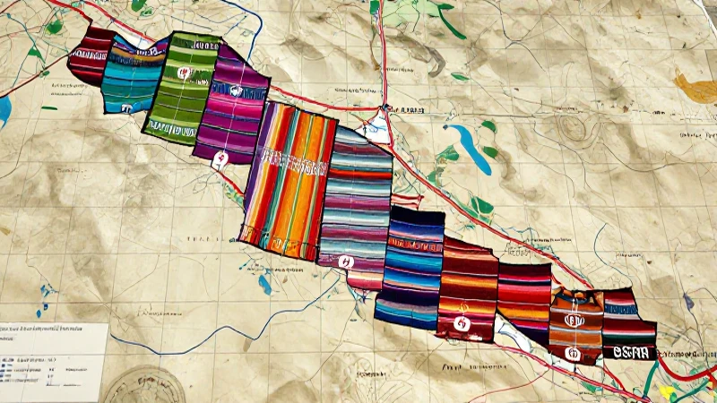 Localidades de OAXACA: Descubre SUS MUNICIPIOS y Más! 5 Oaxaca: Textiles vibrantes, vista aérea detallada