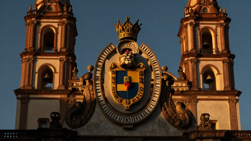 LOGO DE CAMPECHE: DESCUBRE el ESCUDO y su SIGNIFICADO ÚNICO 3 Escudo de Campeche con luz dorada dramática