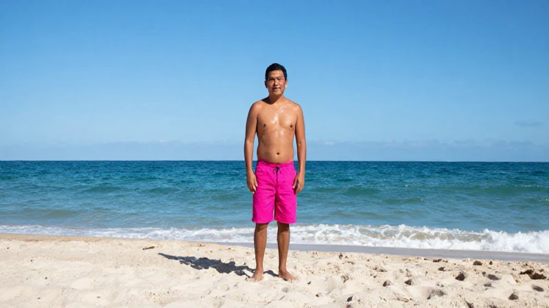 Playa mexicana, colorida y soleada