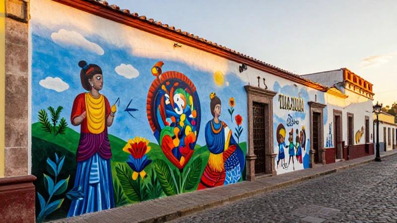 Zacatlán ofrece arte urbano y callejones pintorescos