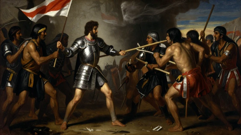 Luis de Carvajal: Conquistador y LEGADO en Nuevo León 5 Carvajal lidera guerreros en batalla dramática