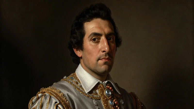 Retrato barroco de un noble mexicano mestizo