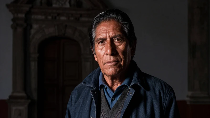 Retrato mestizo mexicano con luz dramática