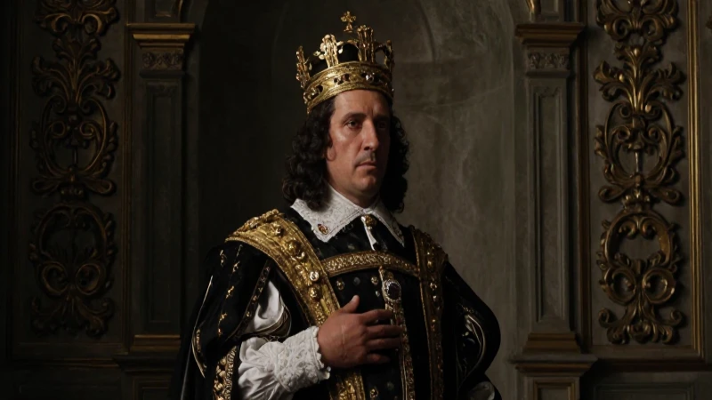 Luis I: REY de ESPAÑA - Su VIDA, LEGADO y CONTROVERSIAS 3 Retrato barroco de Luis I, regio y mestizo