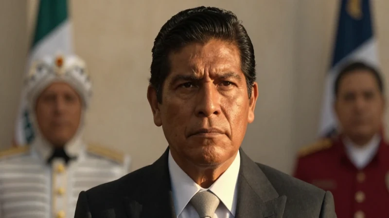 Retrato presidencial mexicano, cálido y formal