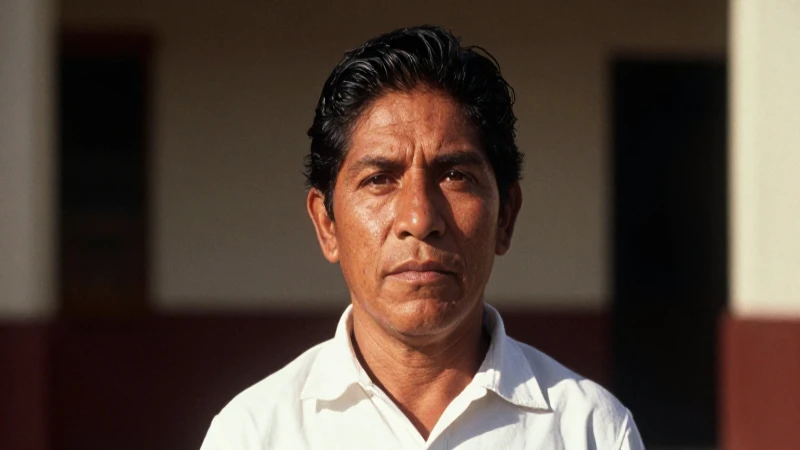 Retrato mestizo mexicano con cálida luz cinematográfica