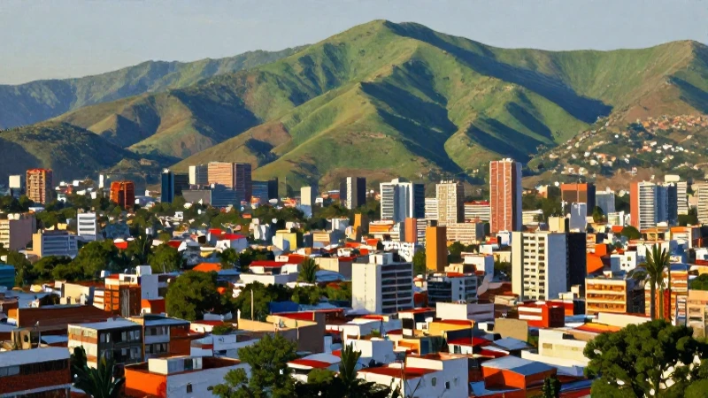Pintura realista de Xalapa, montañosamente verde