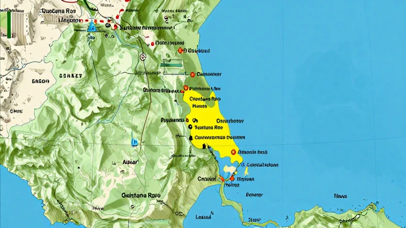 Mapa de Quintana Roo: Ubicación y Capital Revelados 8 Quintana Roo, con Chetumal, en vista aérea