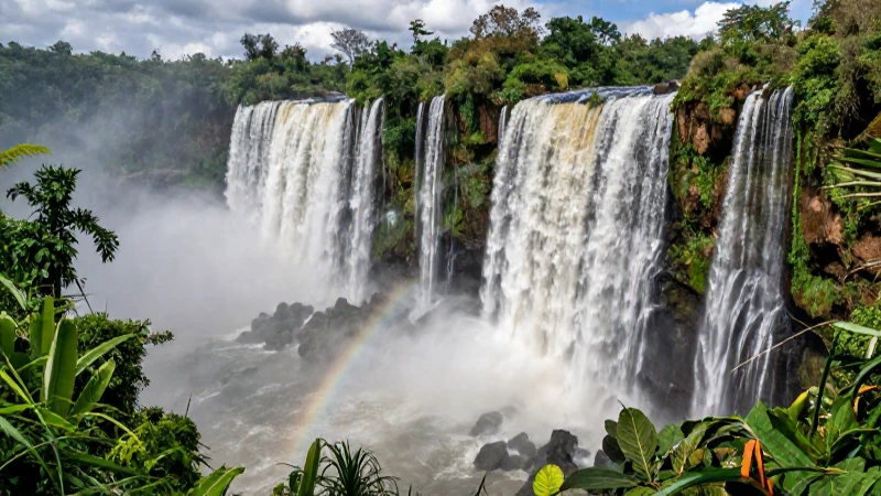 Paisaje veracruzano: cascada exuberante, belleza natural