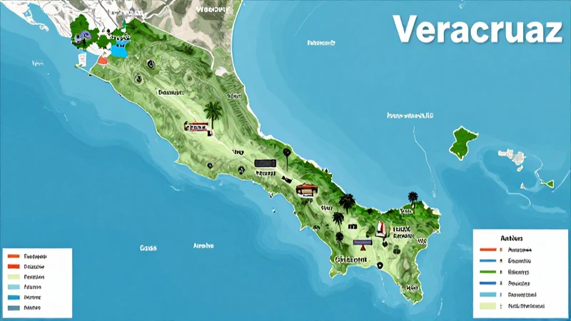 Descubre el Mapa de Veracruz: Ubicación y Atractivos Clave 9 Veracruz: mapa, costa, sol y atractivos turísticos