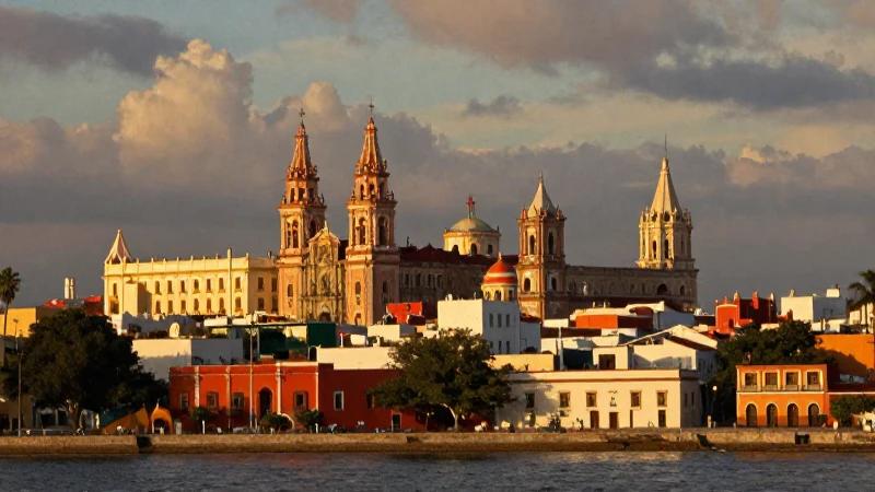 Mapa de Campeche: ¡Descubre su Ubicación y Capital! 1 Ciudad colonial mexicana al atardecer, vibrante