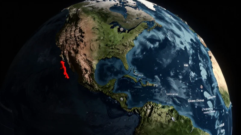 México visto desde el espacio, dramático y detallado