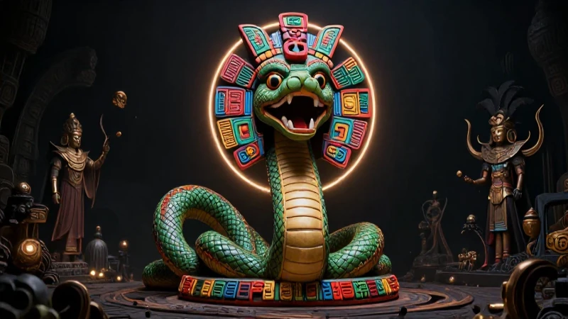 Descubre la Leyenda Maquech: Misterios de la Cultura Mexica 6 Guerrero Azteca, serpiente Quetzalcoatl, arte fantástico