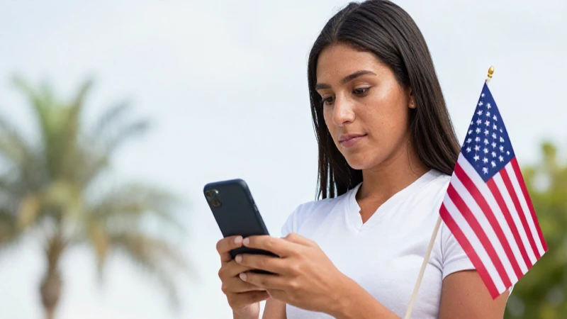 Cómo llamar a EE. UU. desde un celular Telcel en México 3 Joven mestiza mexicana luce radiante con su móvil