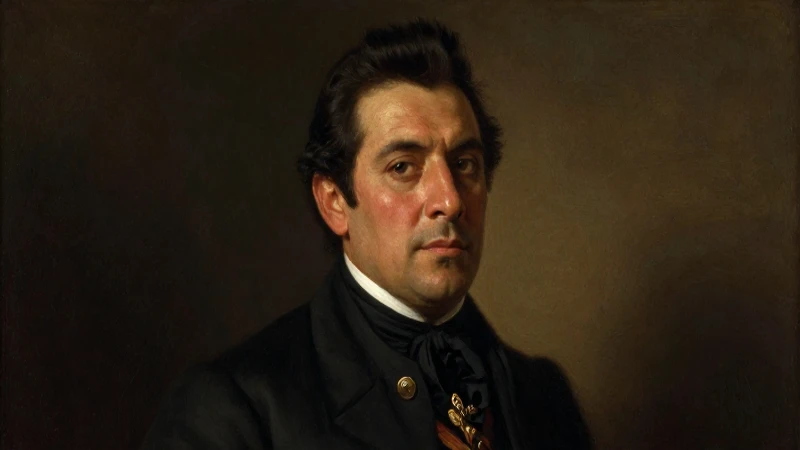 Retrato formal de un mexicano del siglo XIX
