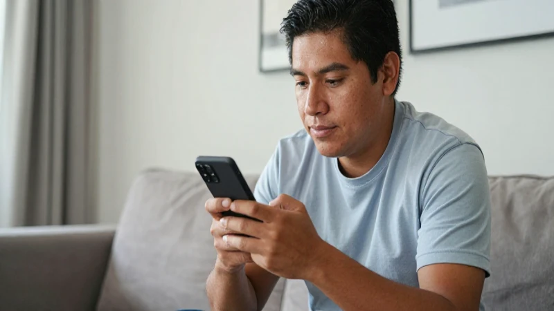 Horarios, ubicación y promociones de Megacable en Celaya 4 Mexicano mestizo con smartphone en casa