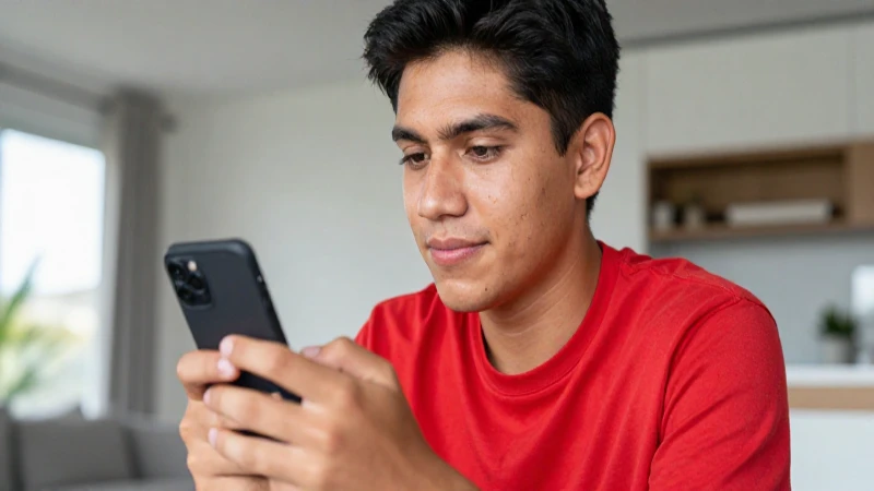 Contrata Megacable en Puebla de forma rápida y sencilla 4 Joven mestizo con smartphone en un hogar moderno