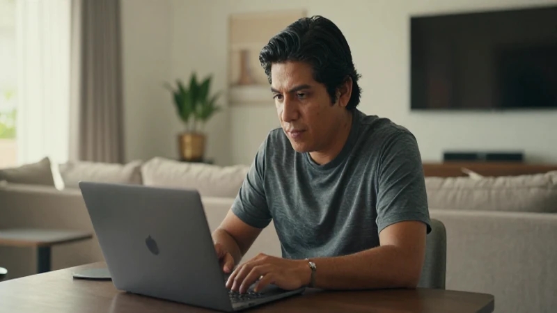 Mexicana, en casa, navega por internet