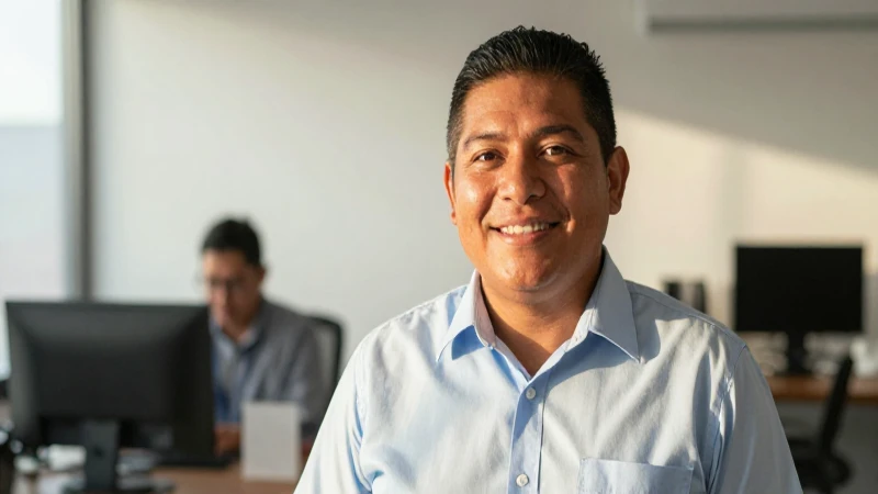 Cuáles son los servicios que ofrece Megacable en Ixmiquilpan 3 Empleado mexicano sonríe en ambiente de oficina