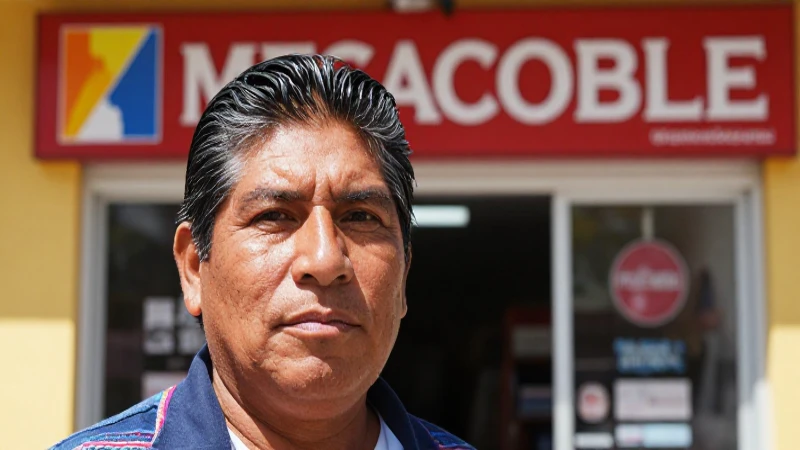 Tienda Megacable, piel bronceada, día soleado