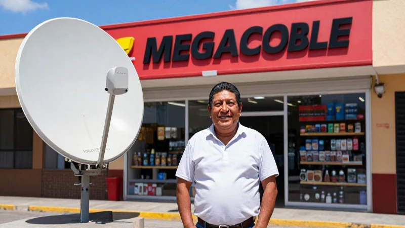 Guía de canales de Megacable en Puerto Peñasco 5 Persona sonriente frente a Megacable, día soleado