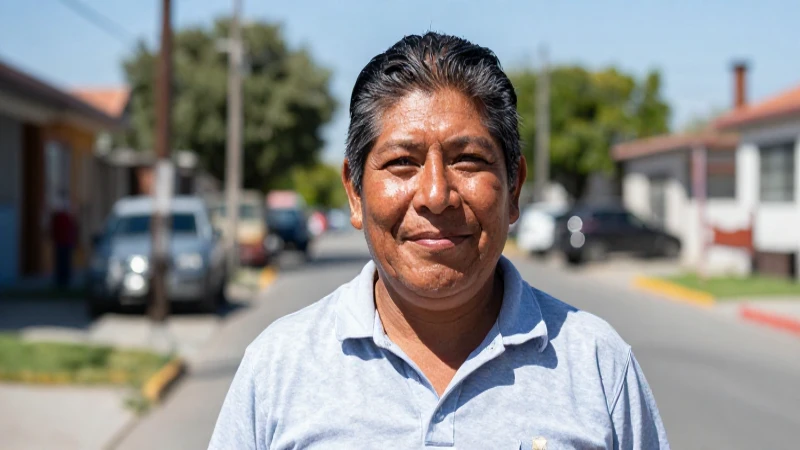 Una persona mestiza sonríe bajo el sol