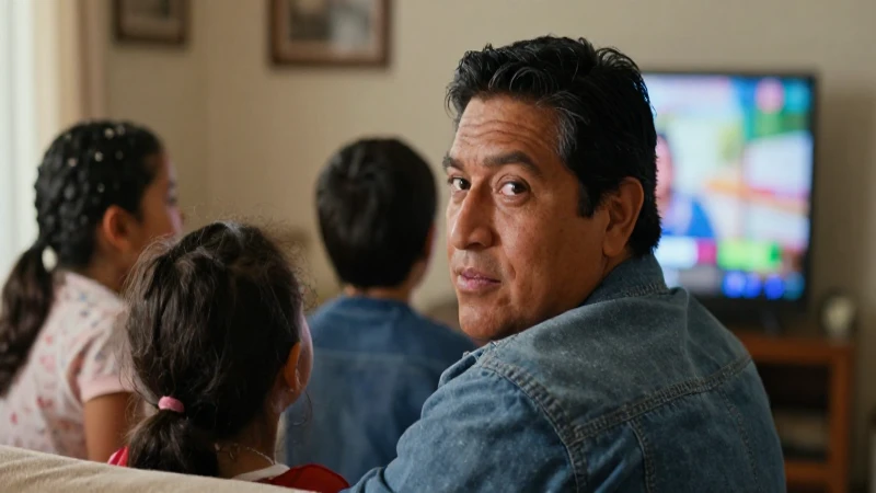 Familia mestiza en ambiente cálido y acogedor