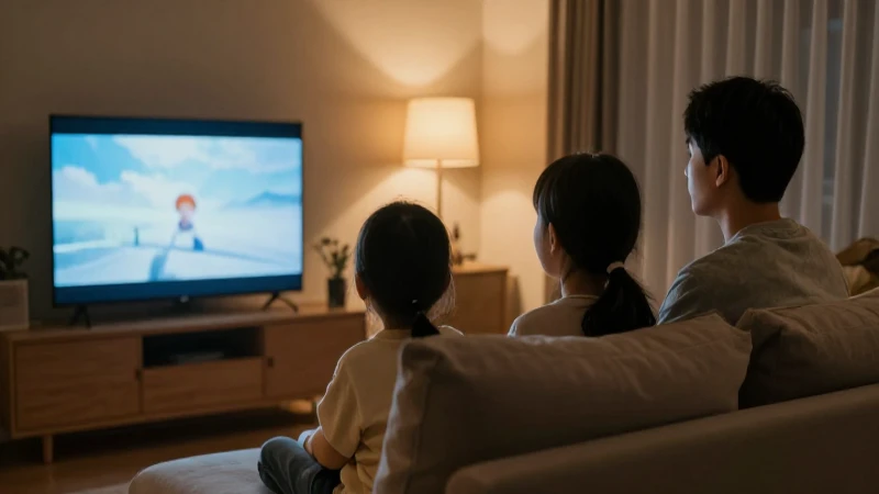 Contratación, paquetes y cobertura de Megacable en Zamora 5 Familia relajada viendo televisión en casa