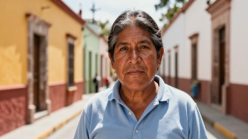 Calle vibrante, piel dorada, herencia mexicana