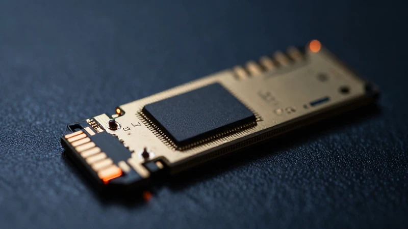 Fotografía macro dramática y futurista del chip