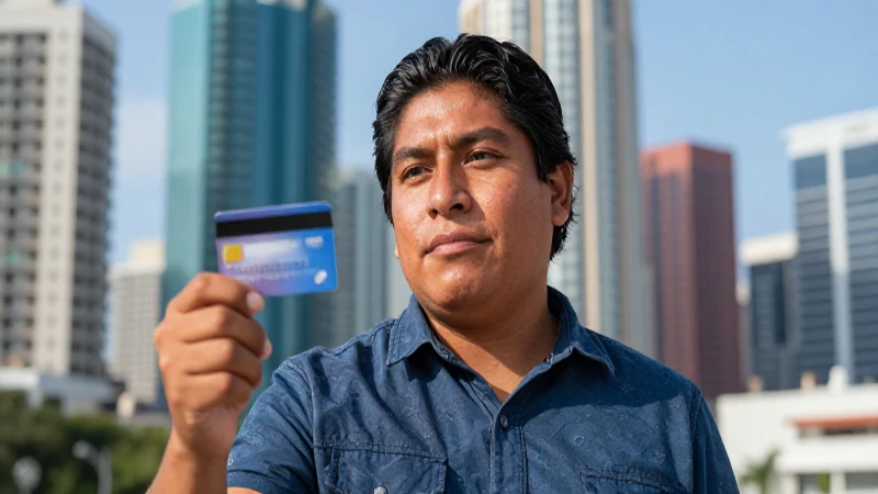 Qué son y cómo funcionan los Meses Sin Intereses en México 5 Mexicano, mestizo, con tarjeta en ciudad moderna