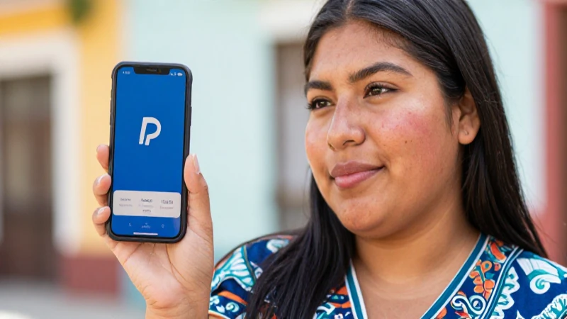 Cómo funcionan los pagos a meses sin intereses en PayPal en México 7 Joven mestiza usa PayPal en día soleado