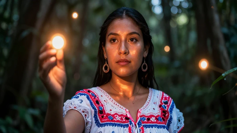 Mitos de Sonora: 10 Leyendas Sorprendentes que Debes Conocer 5 Mujer mestiza radiante en bosque místico