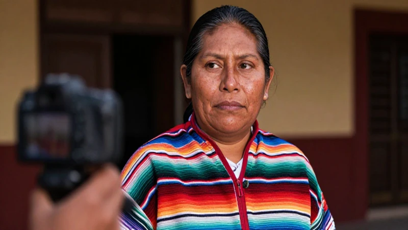 Mexicano con tez dorada, serape vibrante