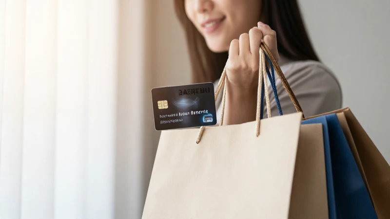 Mujer comprando, luz suave y cálida