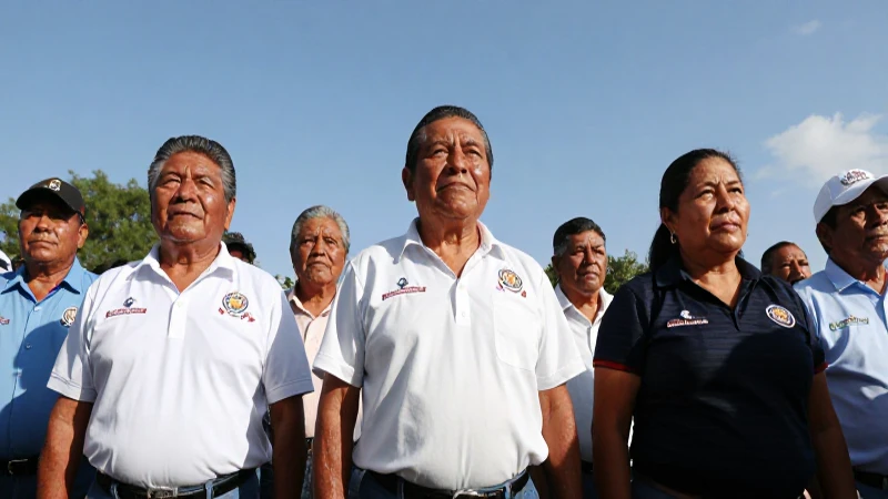 Descubre la Impresionante División Política de Tlaxcala 4 Un mitin al sol, gente mestiza y brillante