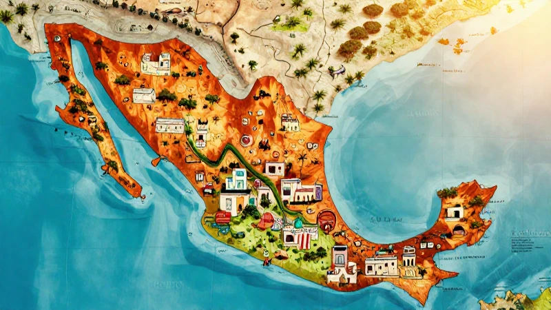 Municipios de Yucatán: DESCUBRE su DIVISIÓN POLÍTICA ÚNICA 8 Un mapa vibrante del Yucatán a la luz del sol