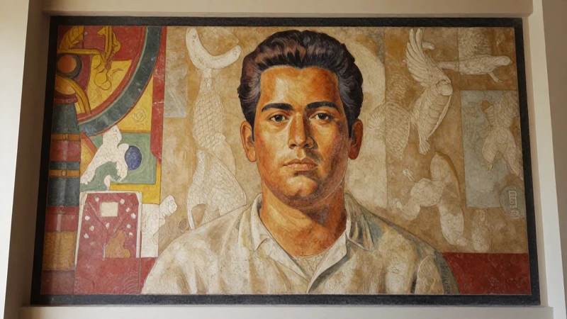 Sumérgete en arte y cultura mexicana en los museos de Orizaba 3 Fragmento del mural de Rivera, luz cálida y volumétrica