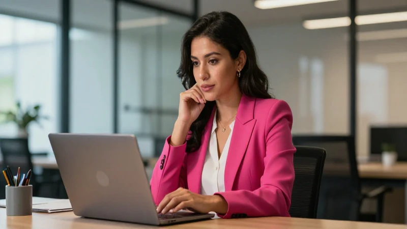 Mujer de negocios gestiona finanzas con Net Cash