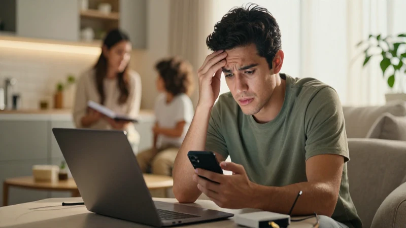 Un joven busca información sobre su contrato Izzi