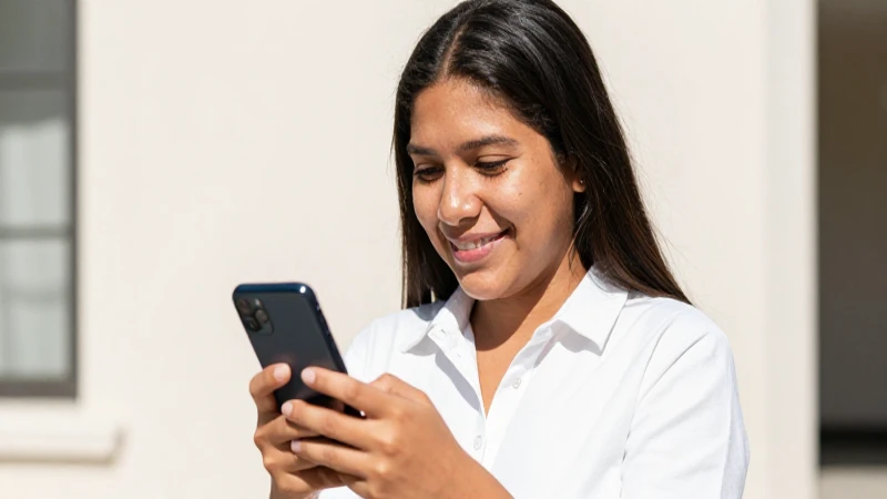 Joven mexicana sonríe frente al sol