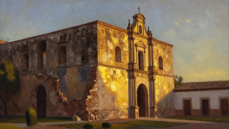 Nuño Beltrán de Guzmán: Legado Inesperado en Nueva Galicia 8 Ruinas coloniales iluminadas, estilo óleo